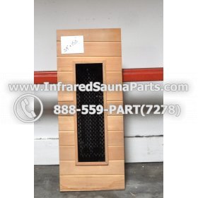 WOOD BENCHS + HEATERS - HEMLOCK WOOD BENCH + HEATHER + BLACK COVER ( 39" x 15.6" ) 2