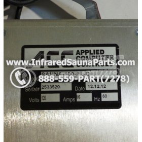 COMPLETE CONTROL POWER BOX WITH CONTROL PANEL - COMPLETE CONTROL POWER BOX  O-SAUNA INFRARED SAUNA WITH CONTROL PANEL 15