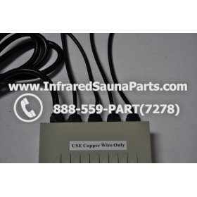 COMPLETE CONTROL POWER BOX 110V / 120V - COMPLETE CONTROL POWER BOX 110V  120V SUNTECH INFRARED SAUNA WITH 8 HEATER PLUGS v2 4