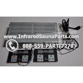 COMPLETE CONTROL POWER BOX WITH CONTROL PANEL - COMPLETE CONTROL POWER BOX VIDAL INFRARED SAUNA STYLE 2 WITH TWO CONTROL PANELS 2