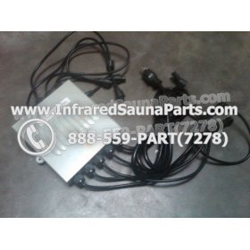 COMPLETE CONTROL POWER BOX 110V / 120V - COMPLETE CONTROL POWER BOX 110V  120V HEATWAVE INFRARED SAUNA WITH 8 HEATER PLUGS v1 13