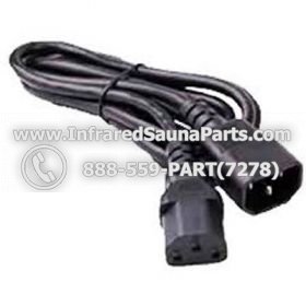 PLUG IN WIRES - PLUG IN WIRE 6ft C13 to C14 USA with 183 SVT, 6 feet 183 SVT 4