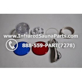 COMPLETE LIGHT ASSEMBLY 220V / 240V - COMPLETE LIGHT ASSEMBLY WITH BULB + RED AND BLUE COVER 220V / 240V 3