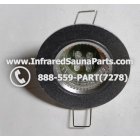 COMPLETE LIGHT ASSEMBLY 220V / 240V - COMPLETE LIGHT ASSEMBLY IN SILVER PLASTIC FINISH WITH LED BULB G6-B2 220V / 240V 2