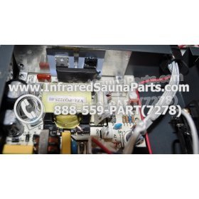 COMPLETE CONTROL POWER BOX 220V / 240V - COMPLETE CONTROL POWER BOX 220V / 240V WITH 7 CIRCUIT BOARD PINS  6 FEMALE PLUGS SUPPLY WORLD INFRARED SAUNA 32