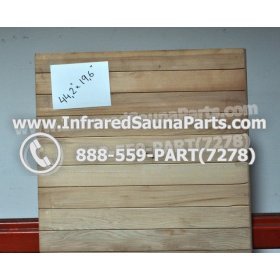 WOOD BENCHS + HEATERS - HEMLOCK WOOD BENCH ( 44.2" x 19.6" ) 3