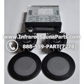 COMPLETE STEREO + SPEAKERS + COVERS - COMPLETE STEREO SYSTEM PC-3681 GREEN WITH 2 SPEAKERS 2