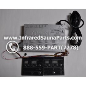 COMPLETE CONTROL POWER BOX WITH CONTROL PANEL - COMPLETE CONTROL POWER BOX IRONMAN INFRARED SAUNA STYLE 3 WITH TWO CONTROL PANELS 1