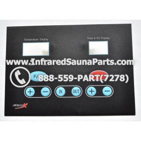 FACE PLATES - FACEPLATE FOR CIRCUIT BOARD SUNBRITE INFRARED SAUNA C15 9012 STYLE 9 1