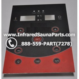 FACE PLATES - FACEPLATE FOR CIRCUIT BOARD PRECISION THERAPY INFRARED SAUNA  06S084 3