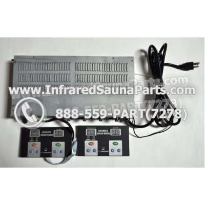 COMPLETE CONTROL POWER BOX WITH CONTROL PANEL - COMPLETE CONTROL POWER BOX CAL SAUNA INFRARED SAUNA STYLE 2 WITH TWO CONTROL PANELS 1