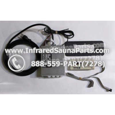COMPLETE CONTROL POWER BOX WITH CONTROL PANEL - COMPLETE CONTROL POWER BOX EZE INFRARED SAUNA WITH 110  120 POWER CABLE AND CONTROL PANEL 1