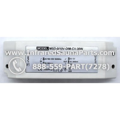 ADAPTERS / TRANSFORMERS - ADAPTERS TRANSFORMERS 110V /120V MSD-0-10V-DIM-CV-30W  DIMMABLE 1